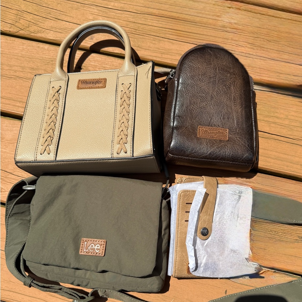 Wrangler Beige and Brown Bag